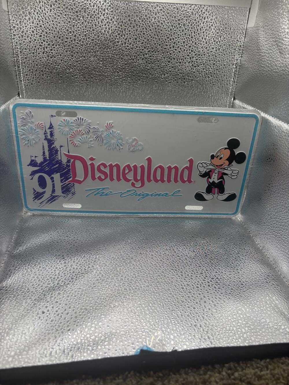 Disneyland 1991 The Original Mickey Mouse License Plate